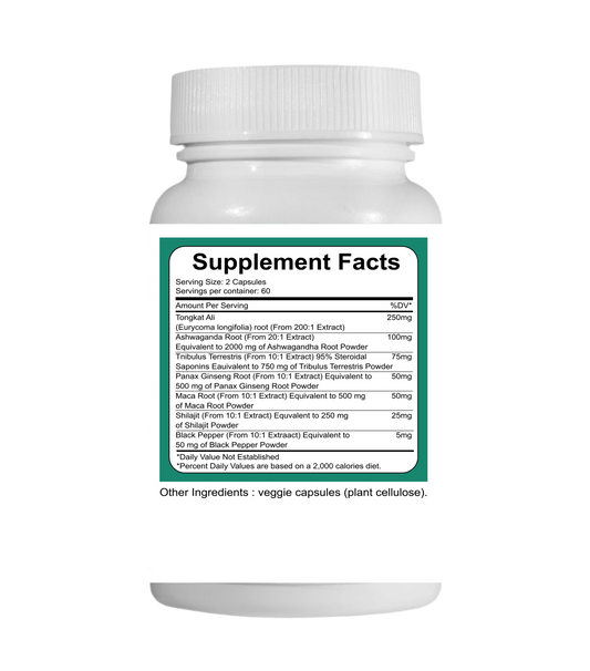 Organic Tongkat Ali Complex – Herbal Wellness Blend