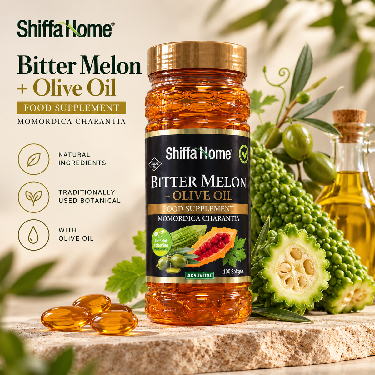 BITTER MELON WITH OLIVE OIL SoftGels