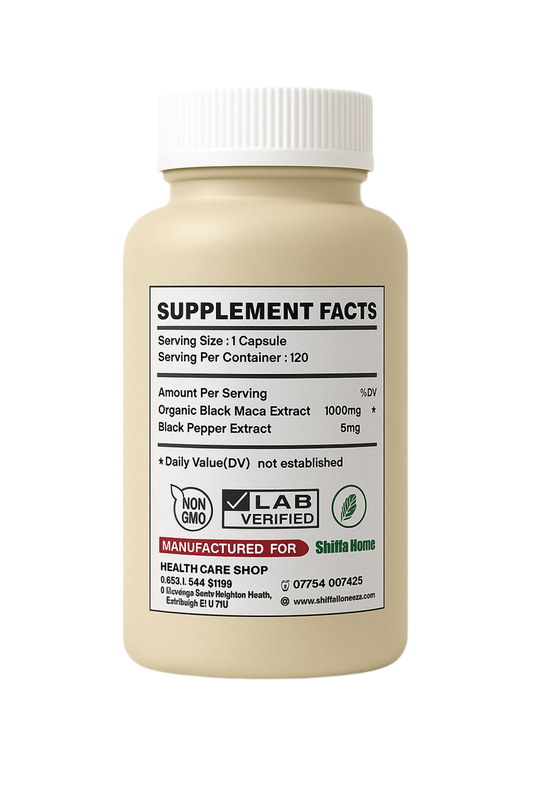 Black Maca Premium Formula – 1000mg