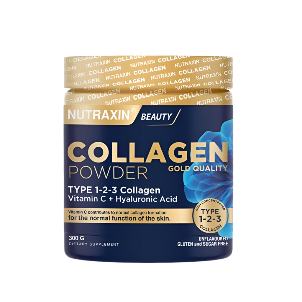 Beauty Collagen Gold Quality Powder 300 g – Type 1, 2 & 3 Collagen + Vitamin C + Hyaluronic Acid