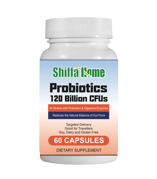 Probiotics – 120 Billion CFUs with 34 Strains, Prebiotics & Enzymes