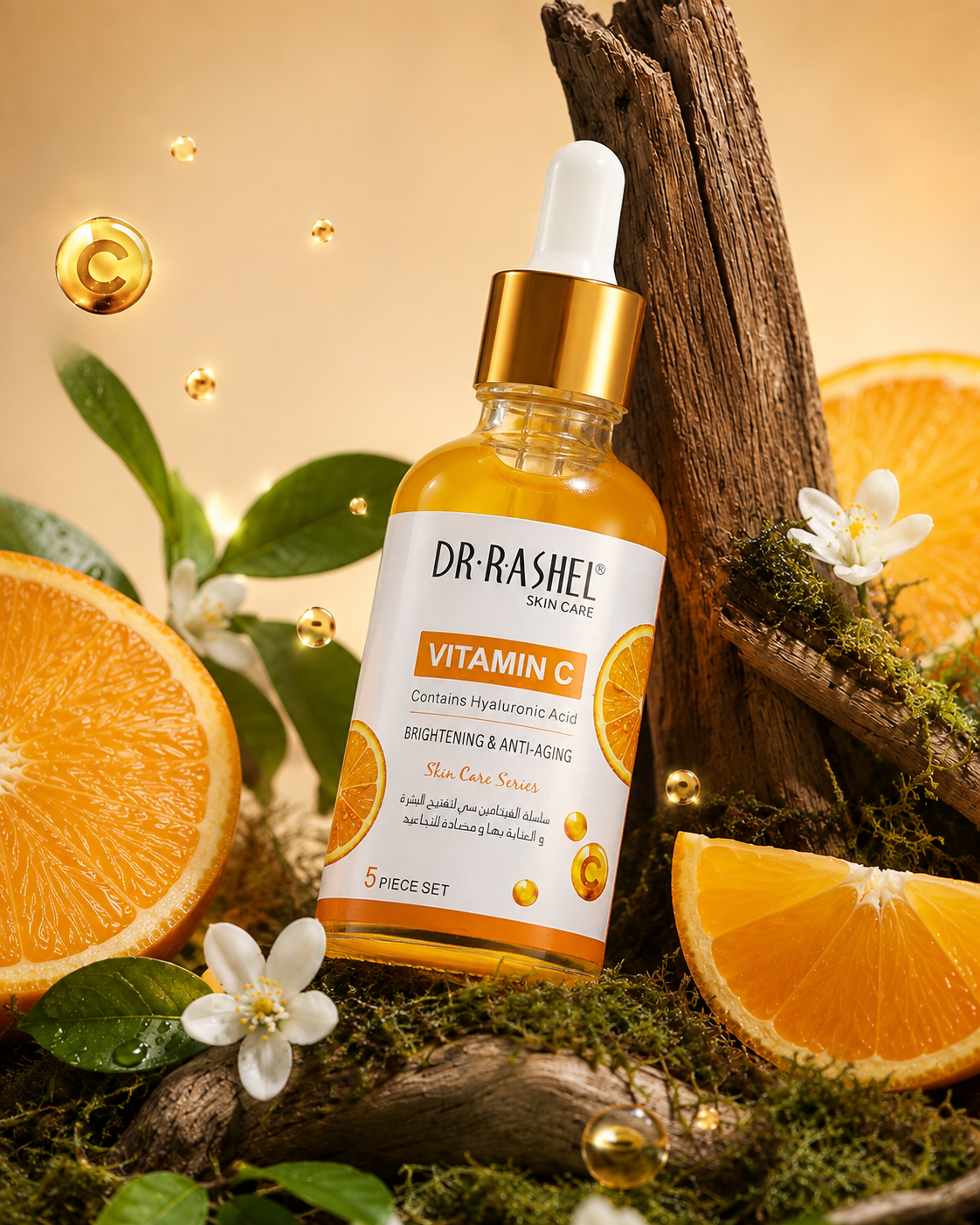 Vitamin C Brightening & Anti-Aging 5-Piece Skincare Set