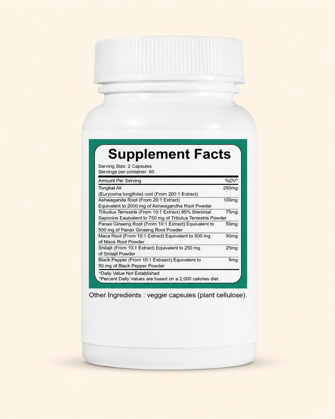 Organic Tongkat Ali Complex – Herbal Wellness Blend