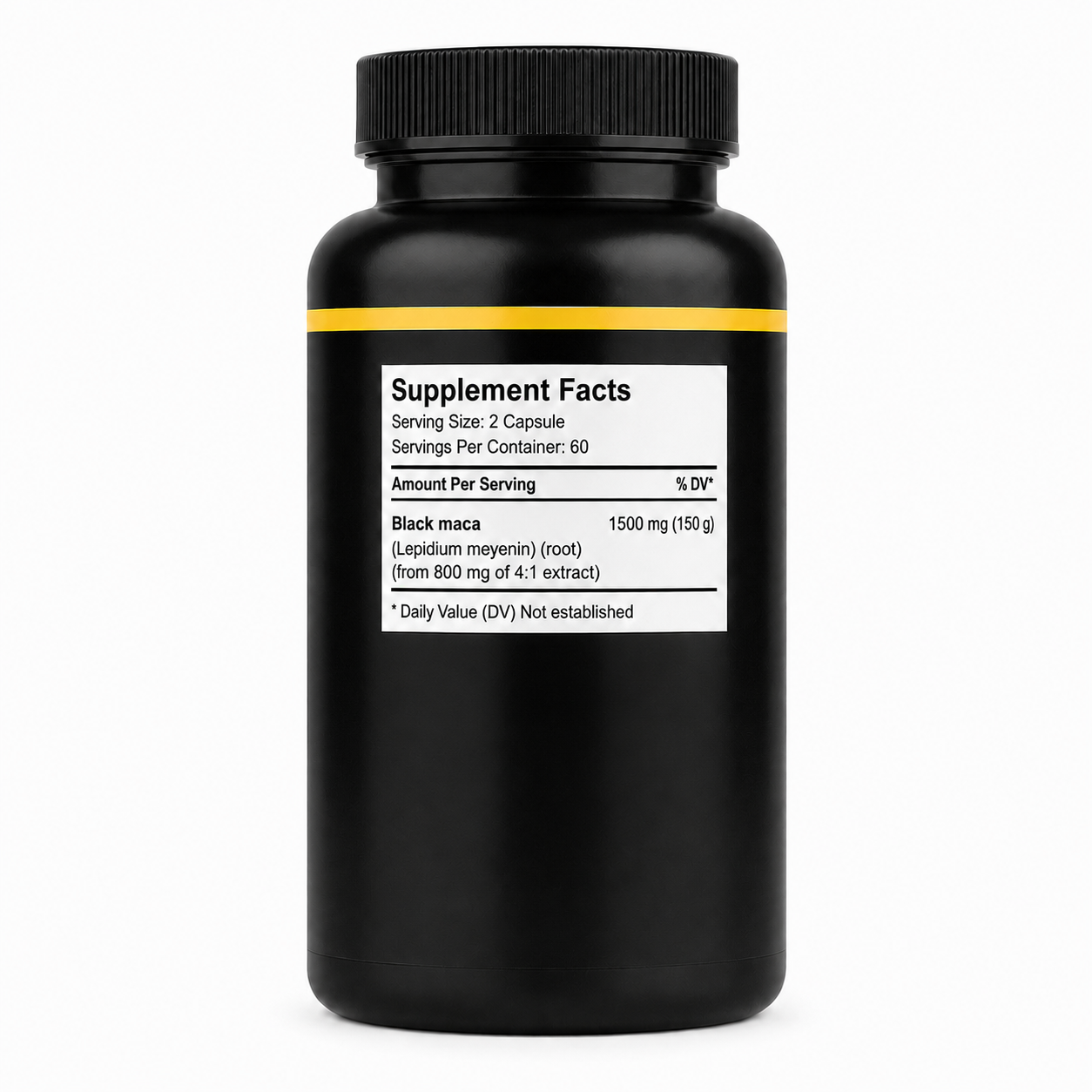 Black Maca Premium Formula – 1500mg