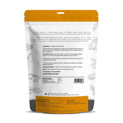 Poudre d'Aritha biologique