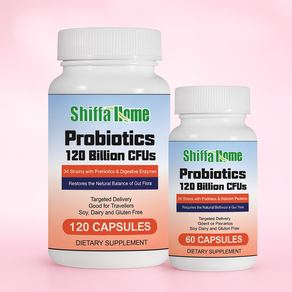 Probiotics – 120 Billion CFUs with 34 Strains, Prebiotics & Enzymes