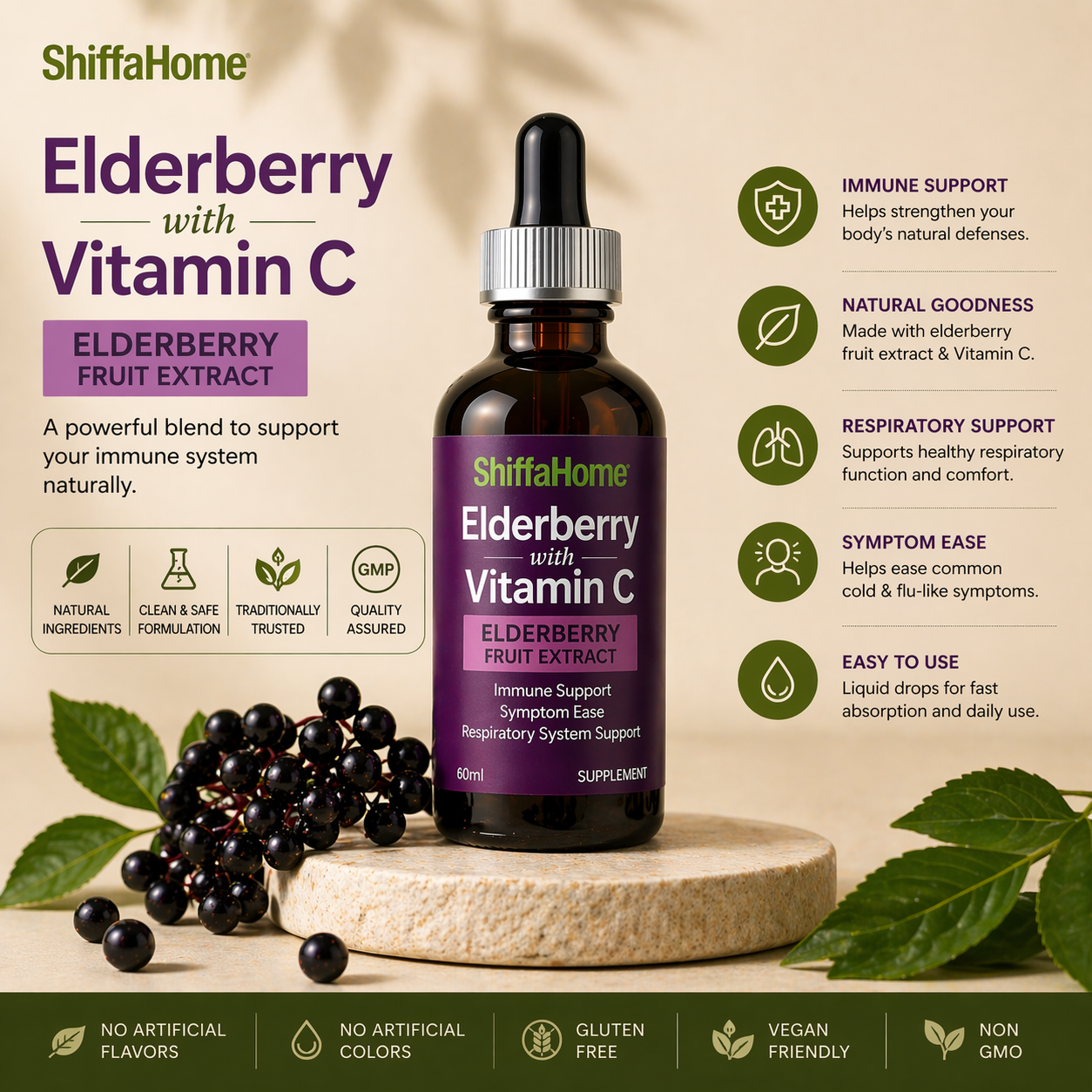 Elderberry with Vitamin C drops