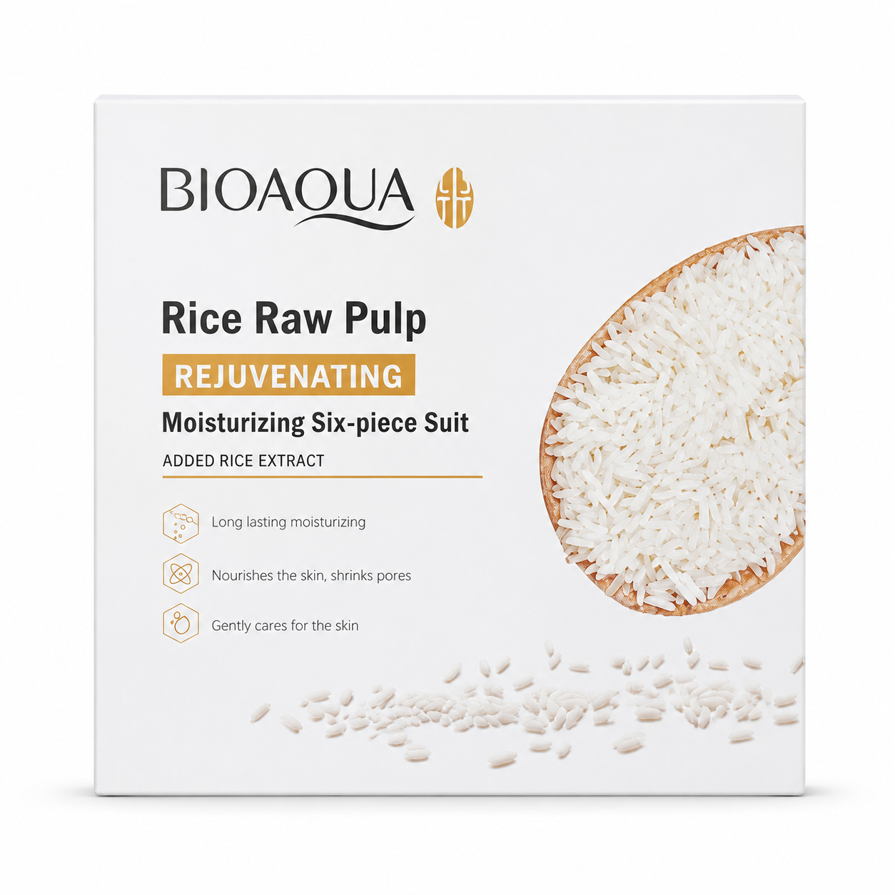 Rice Raw Pulp Rejuvenating 6-Piece Skincare Set