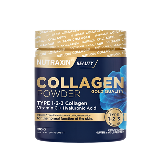 Beauty Collagen Gold Quality Powder 300 g – Type 1, 2 & 3 Collagen + Vitamin C + Hyaluronic Acid