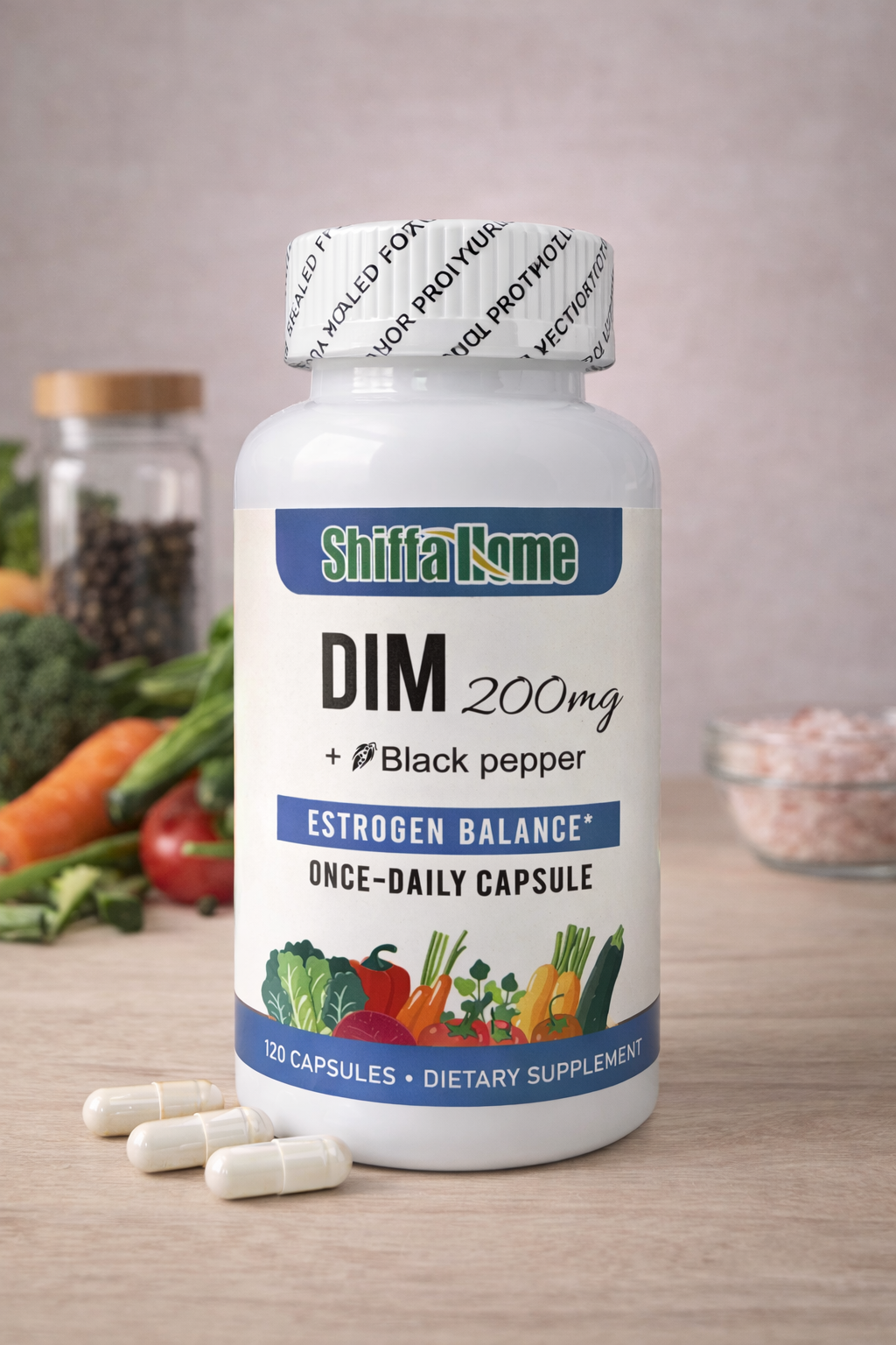 DIM 200mg + Black Pepper – Estrogen Balance Support