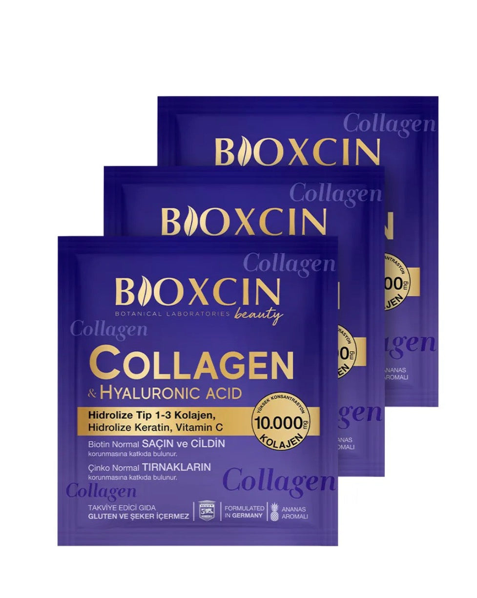 Beauty Collagen Powder – 30 Sachets x 10,000 mg Hydrolyzed Collagen (Type 1 & 3) + Keratin