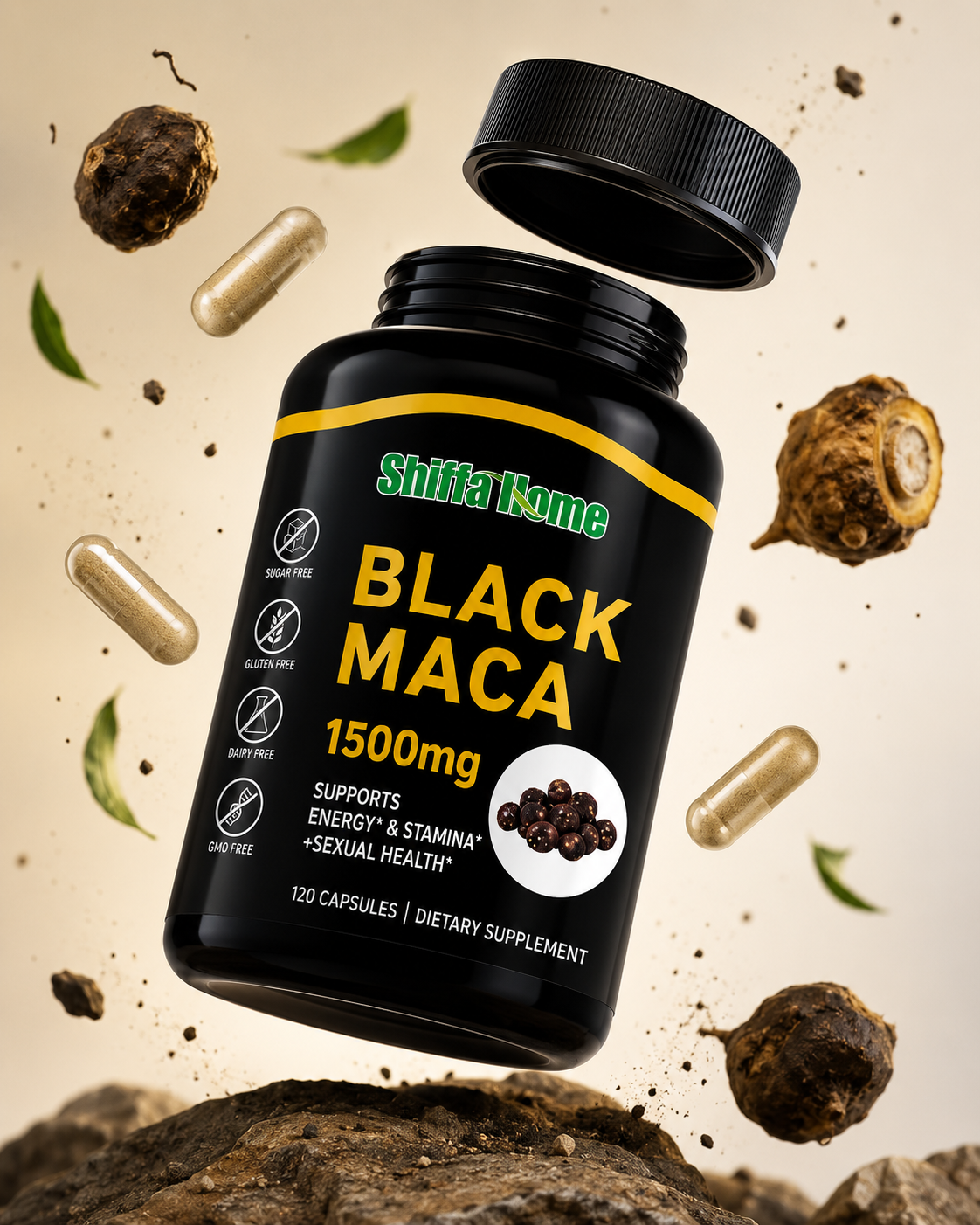 Black Maca Premium Formula – 1500mg
