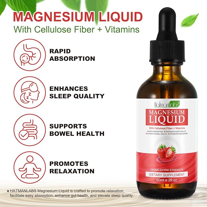 Magnesium Glycinate Liquid Drops with 1000mg