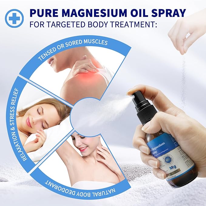 100% Organic Natural Magnesium Oil Spray(60ml)