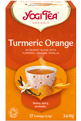 Kurkuma-Orange – Yogi-Tee