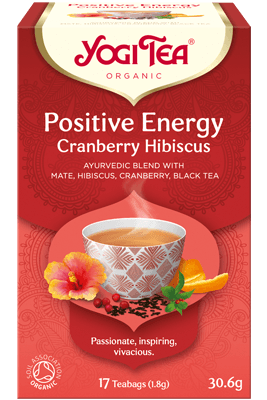 Positive Energie Cranberry-Hibiskus – Yogi-Tee 