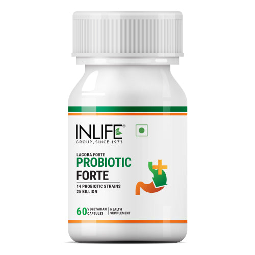 Probiotics Forte Supplement 25 Billion Per Capsule With 14 Probiotic Strains – 60 Vegetarian Capsules