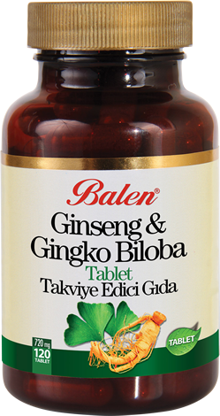 Rote Ginseng- und Ginkgo-Tablette 720 mg 