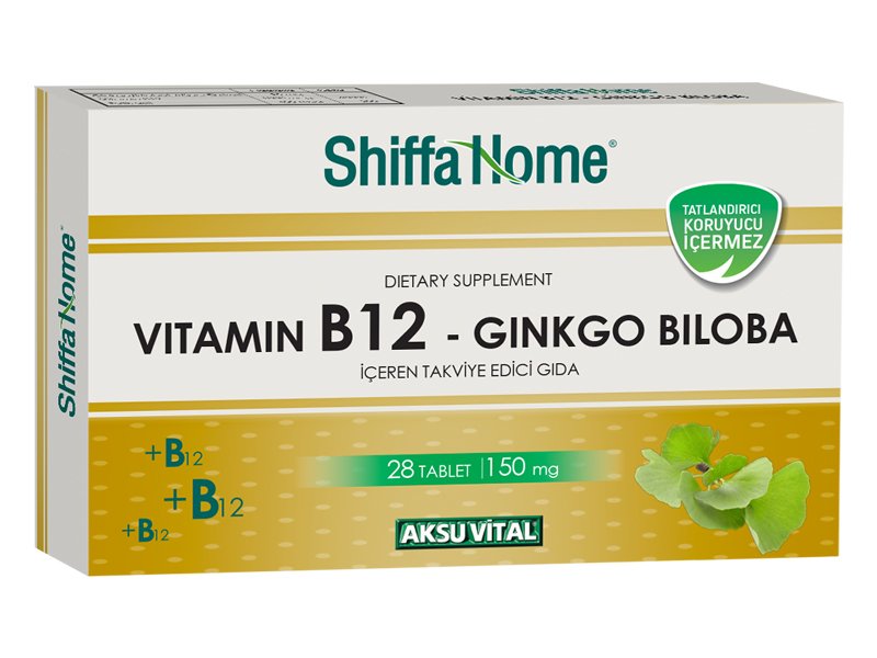 VITAMIN B12 – GINKGO BILOBA Tablette